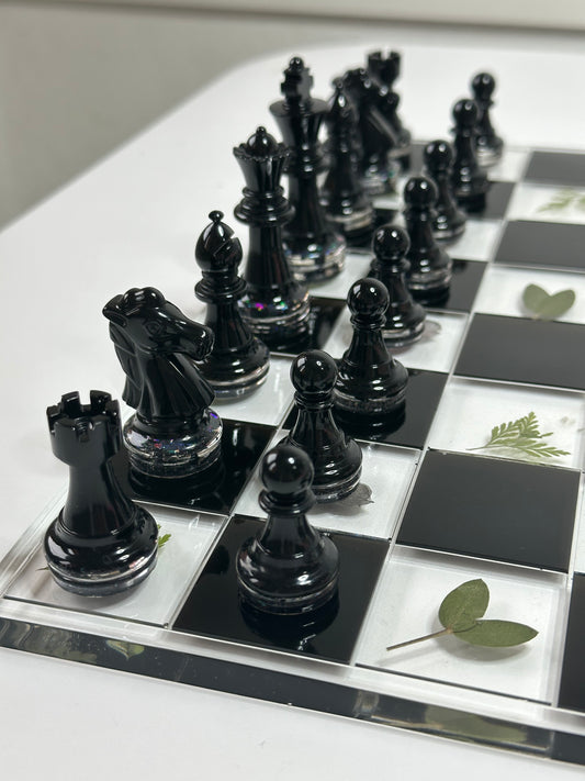 Scacchiera con Fiori veri essiccati